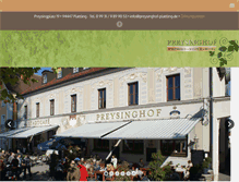 Tablet Screenshot of preysinghof-plattling.de